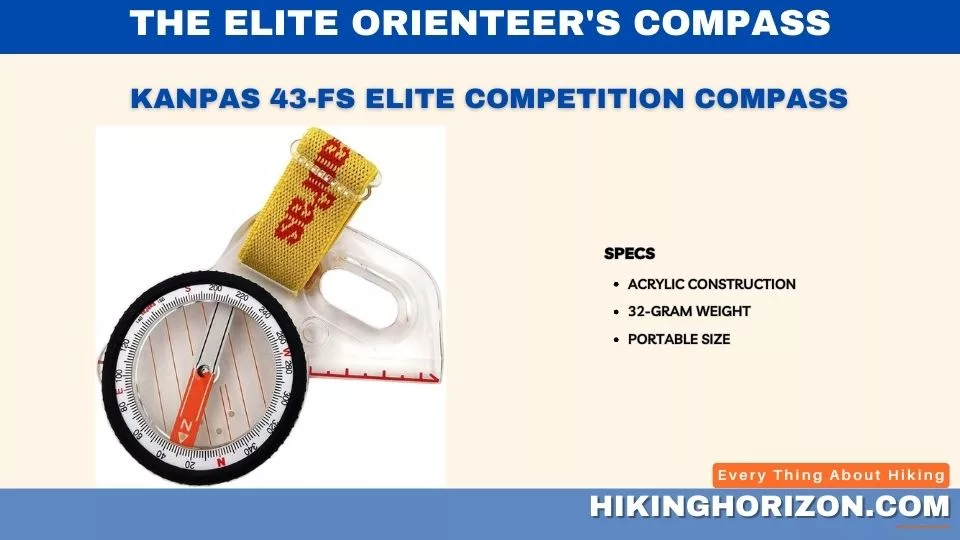 KanPas 43-FS Elite Competition Compass - The Best Thumb Compasses