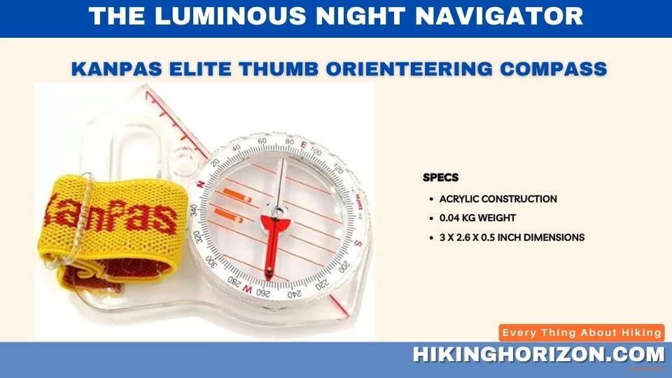 KanPas Elite Thumb Orienteering Compass - The Best Thumb Compasses (1)