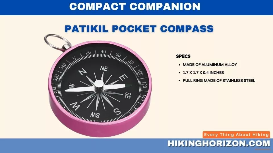 PATIKIL Pocket Compass - Best Compasses for Hiking Under $10