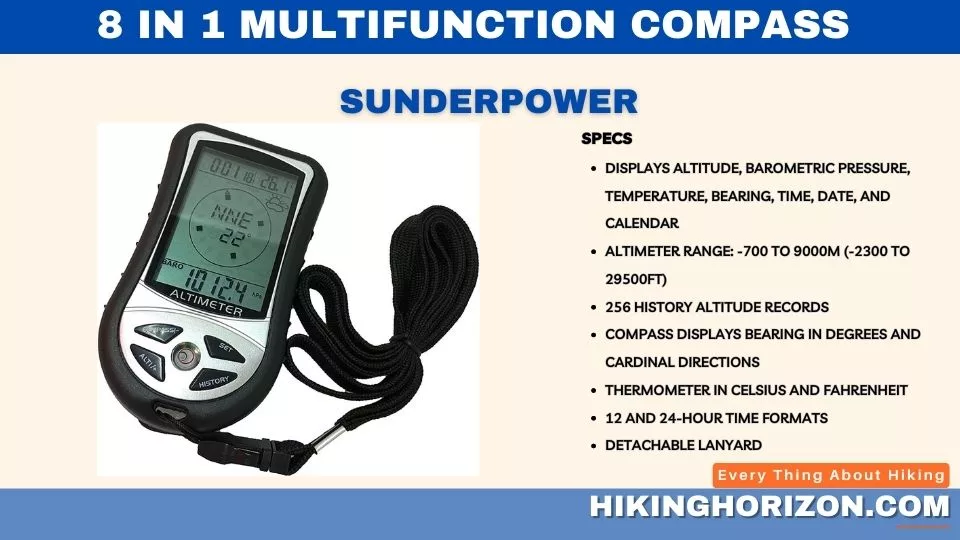 SUNDERPOWER - Best Digital Compasses For Hiking