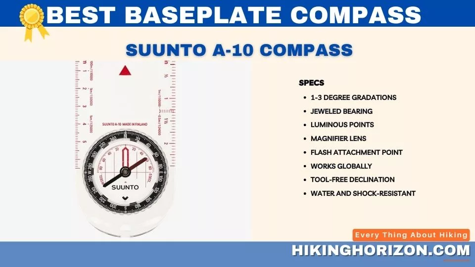 Suunto A-10 Compass - Best Compasses for Hiking Beginners