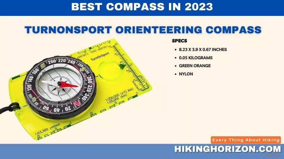 TurnOnSport Orienteering Compass - Best Compasses for Hiking Under $10 (1)