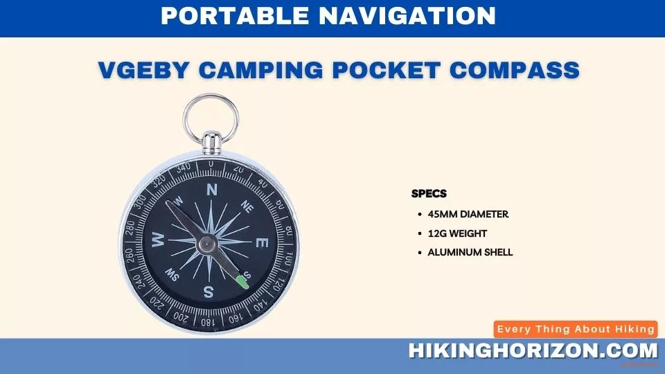 VGEBY Camping Pocket Compass - Best Compasses for Hiking Under $10